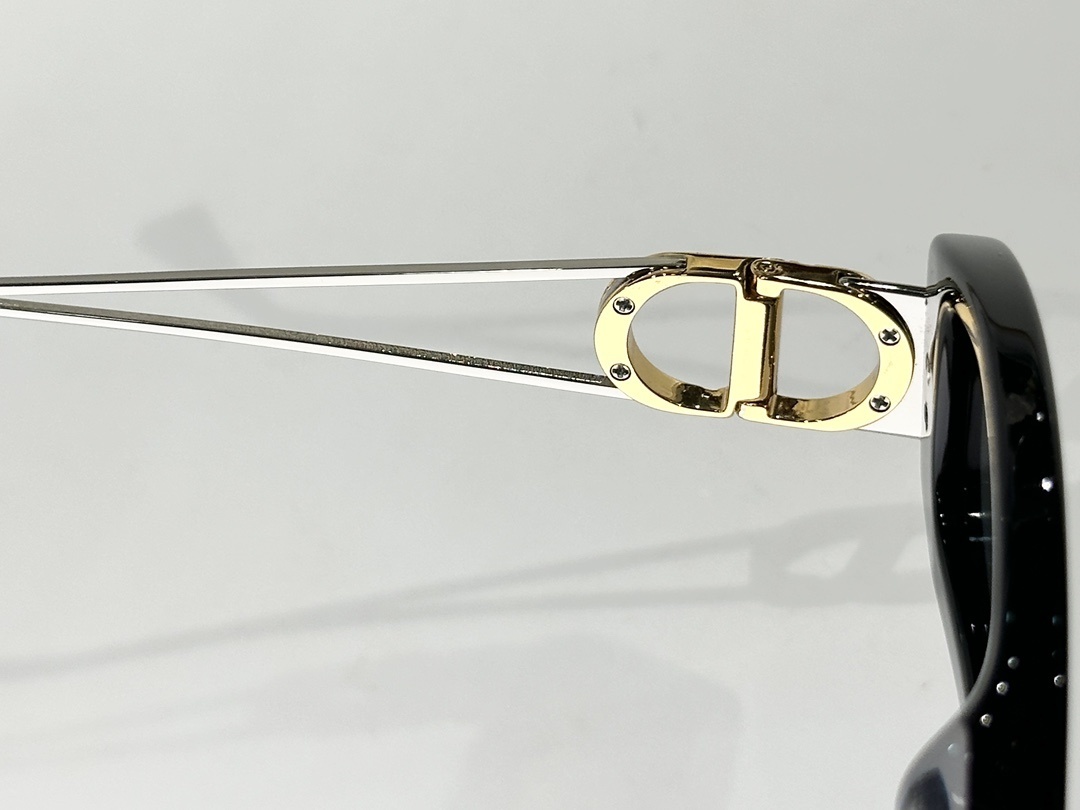 Dior 30Montaigne S14I Black Rectangular Sunglasses