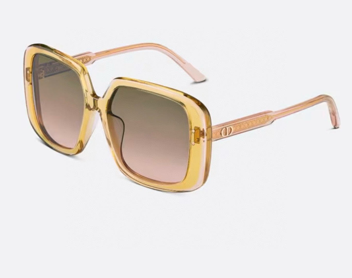 Dior Oversized Square Peach Sunglasses for Women