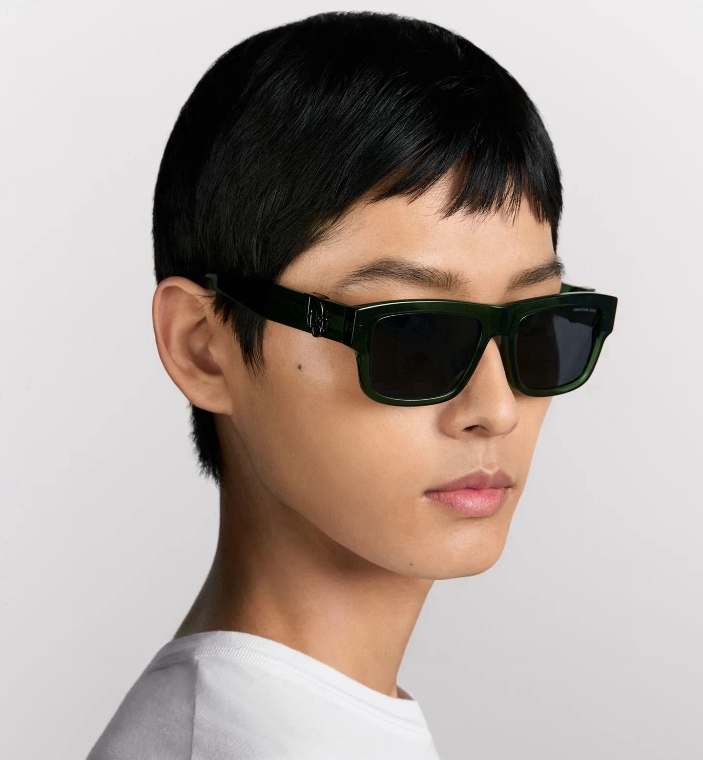 Dior Oblique S3F Rectangular Men’s Sunglasses in Black