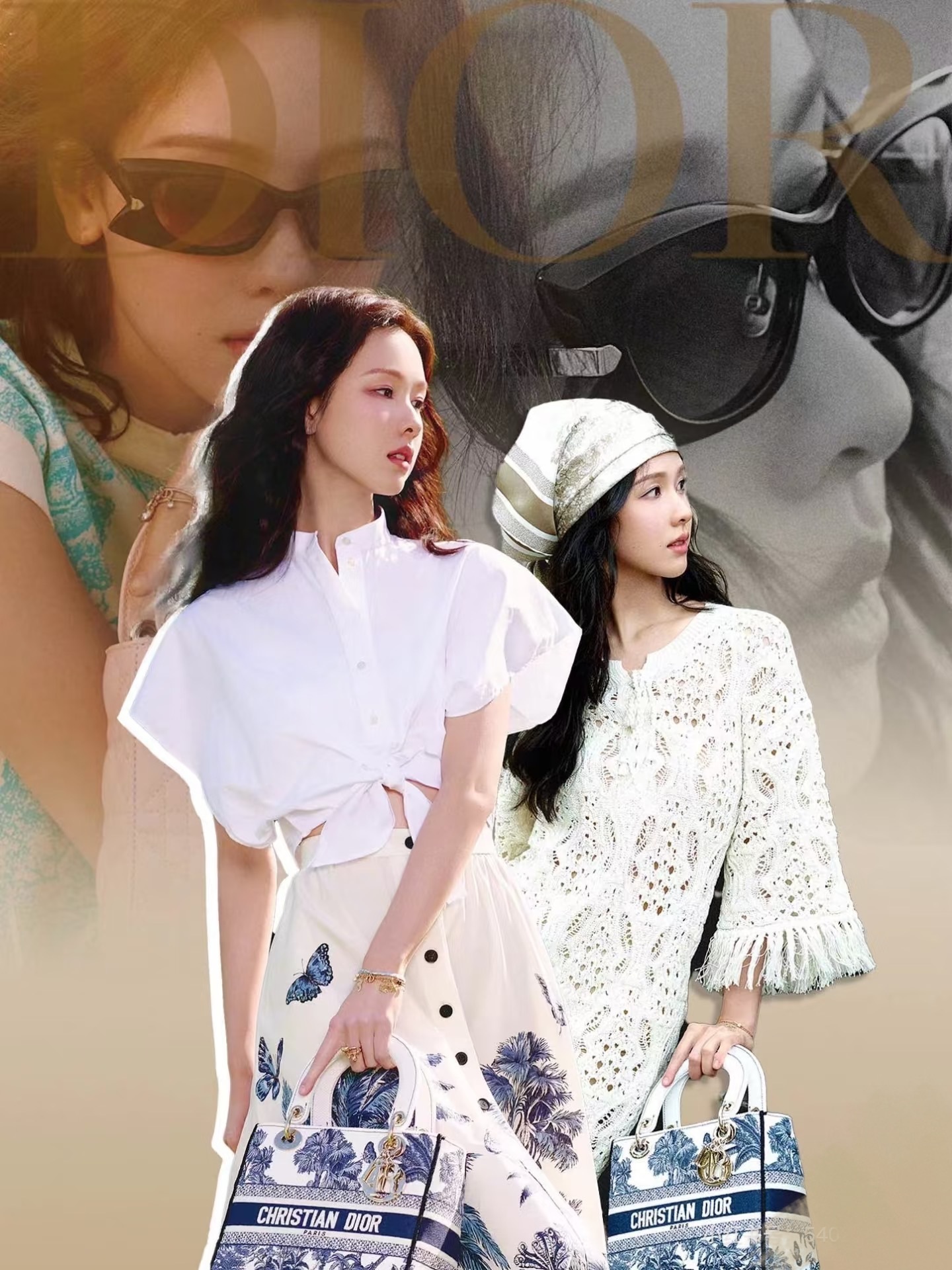 DiorButterfly S2I Luxury Rectangular Sunglasses for Women