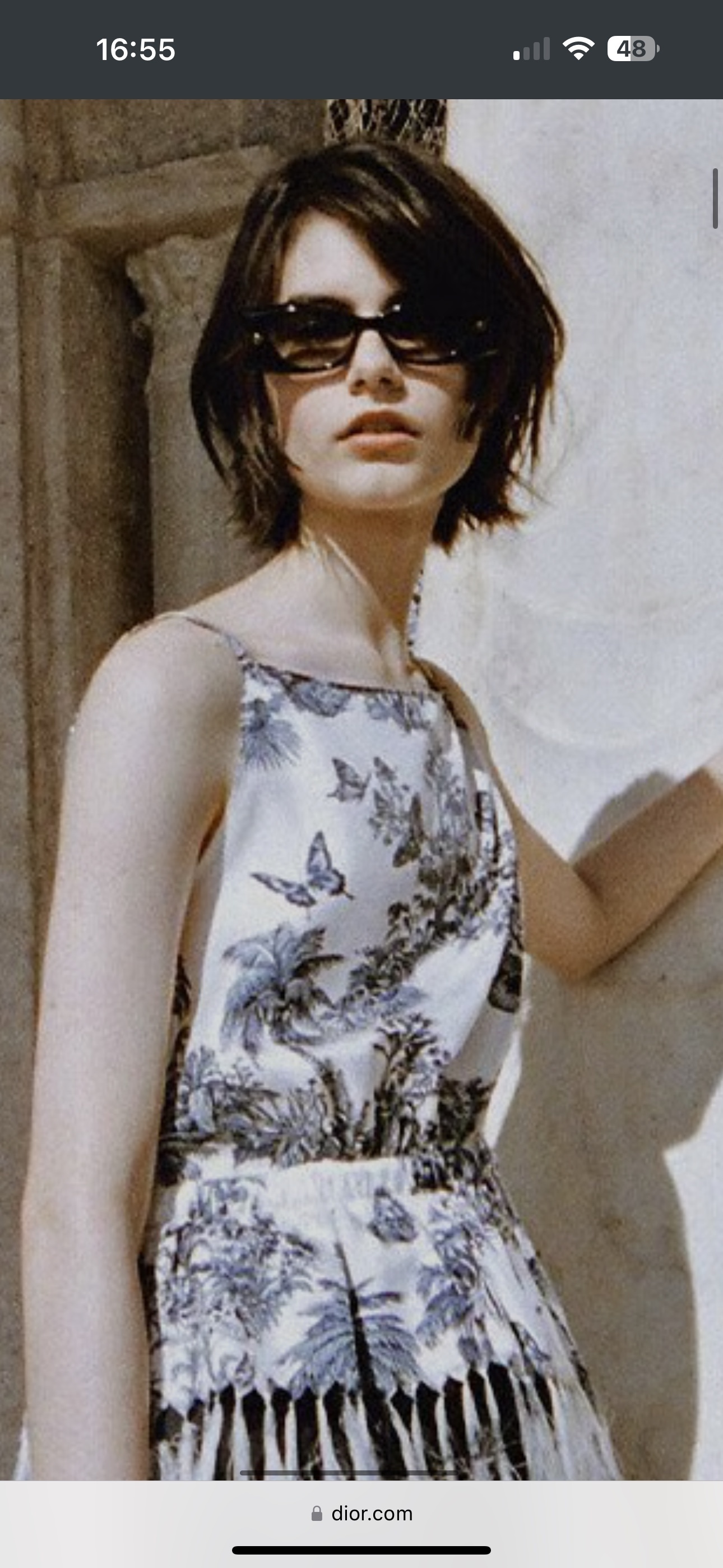 DiorButterfly S2I Luxury Rectangular Sunglasses for Women