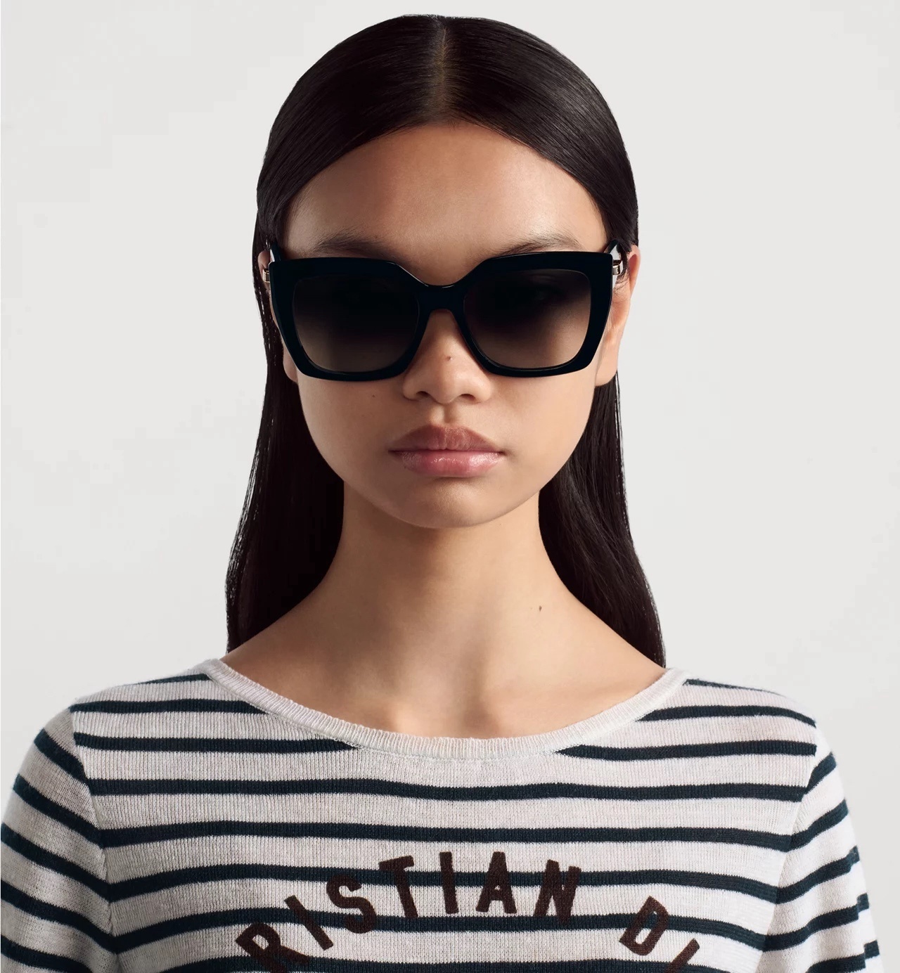 Christian Dior Black Square Oversized Luxury Sunglasses
