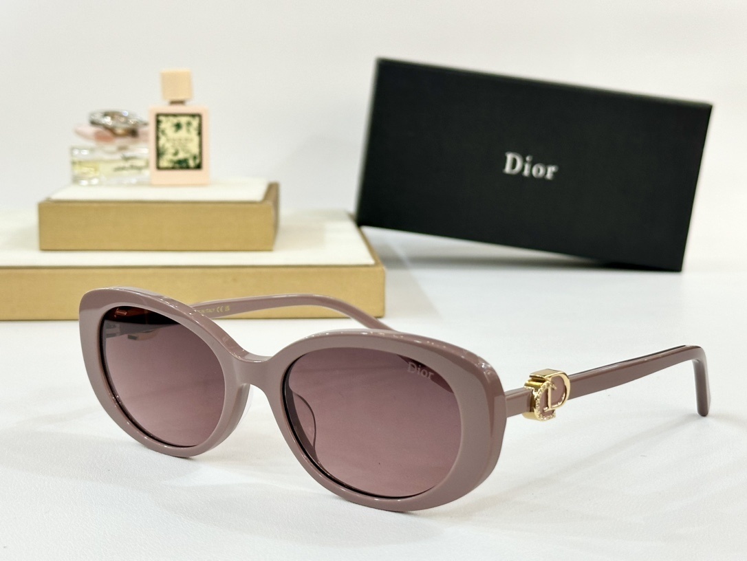 Dior Oversized Butterfly Sunglasses with Crystal Logo Details