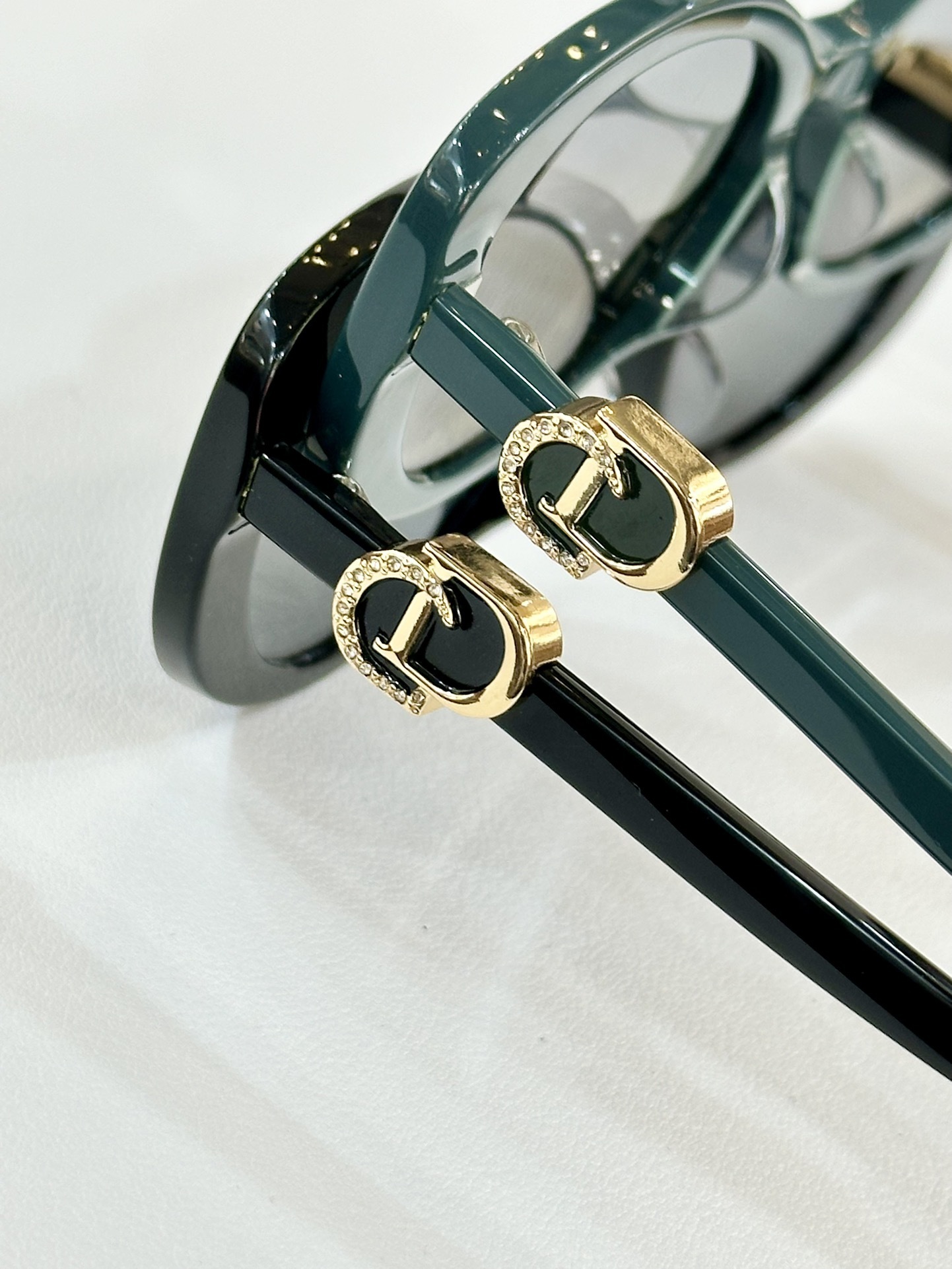 Dior Oversized Butterfly Sunglasses with Crystal Logo Details