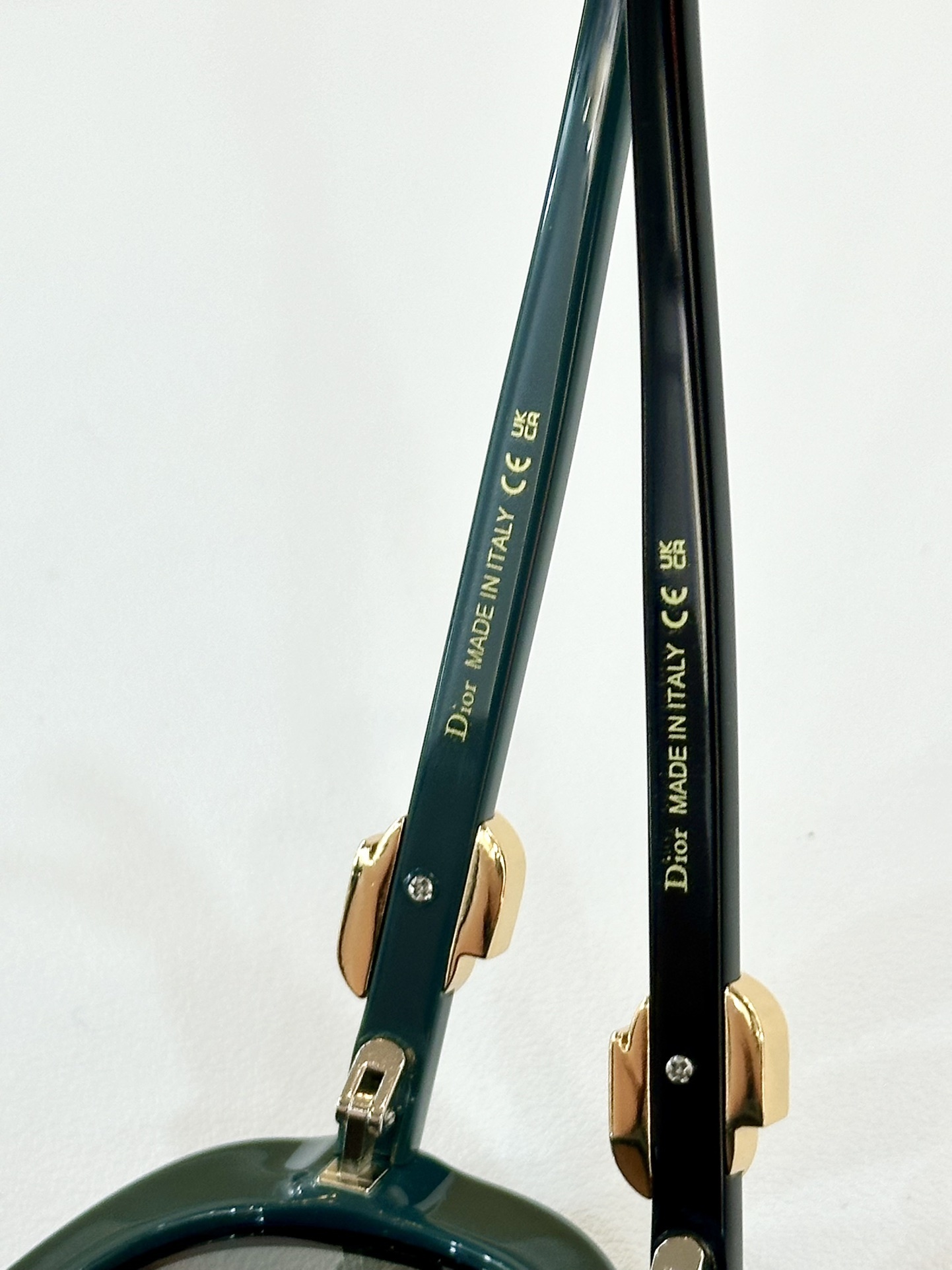 Dior Oversized Butterfly Sunglasses with Crystal Logo Details