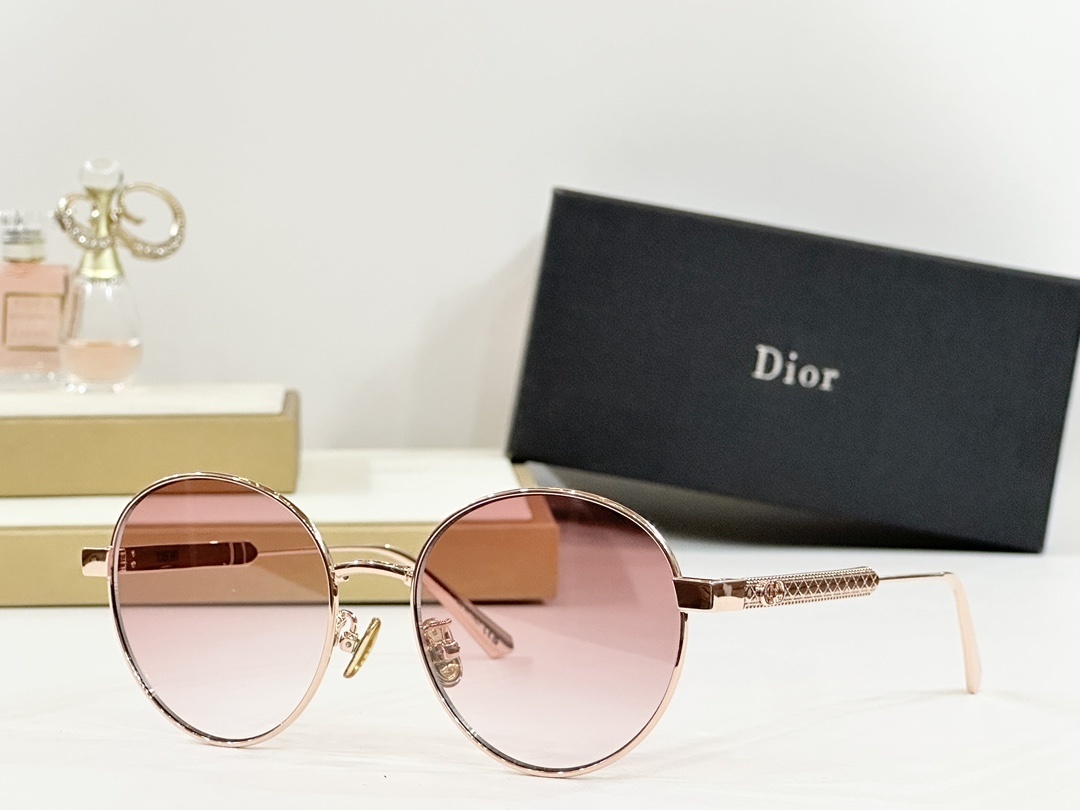 Dior Round Metal Logo Eyewear – Luxury Sunglasses & Frames