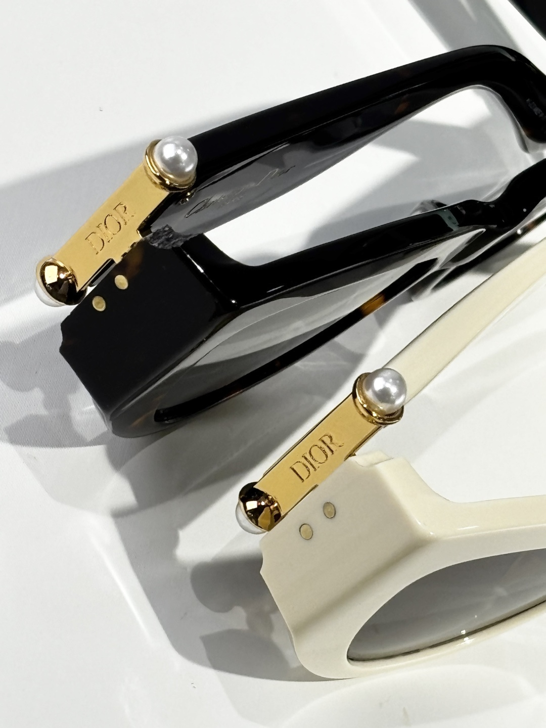 Dior Luxury Cat-Eye Sunglasses with Signature Pearl Details