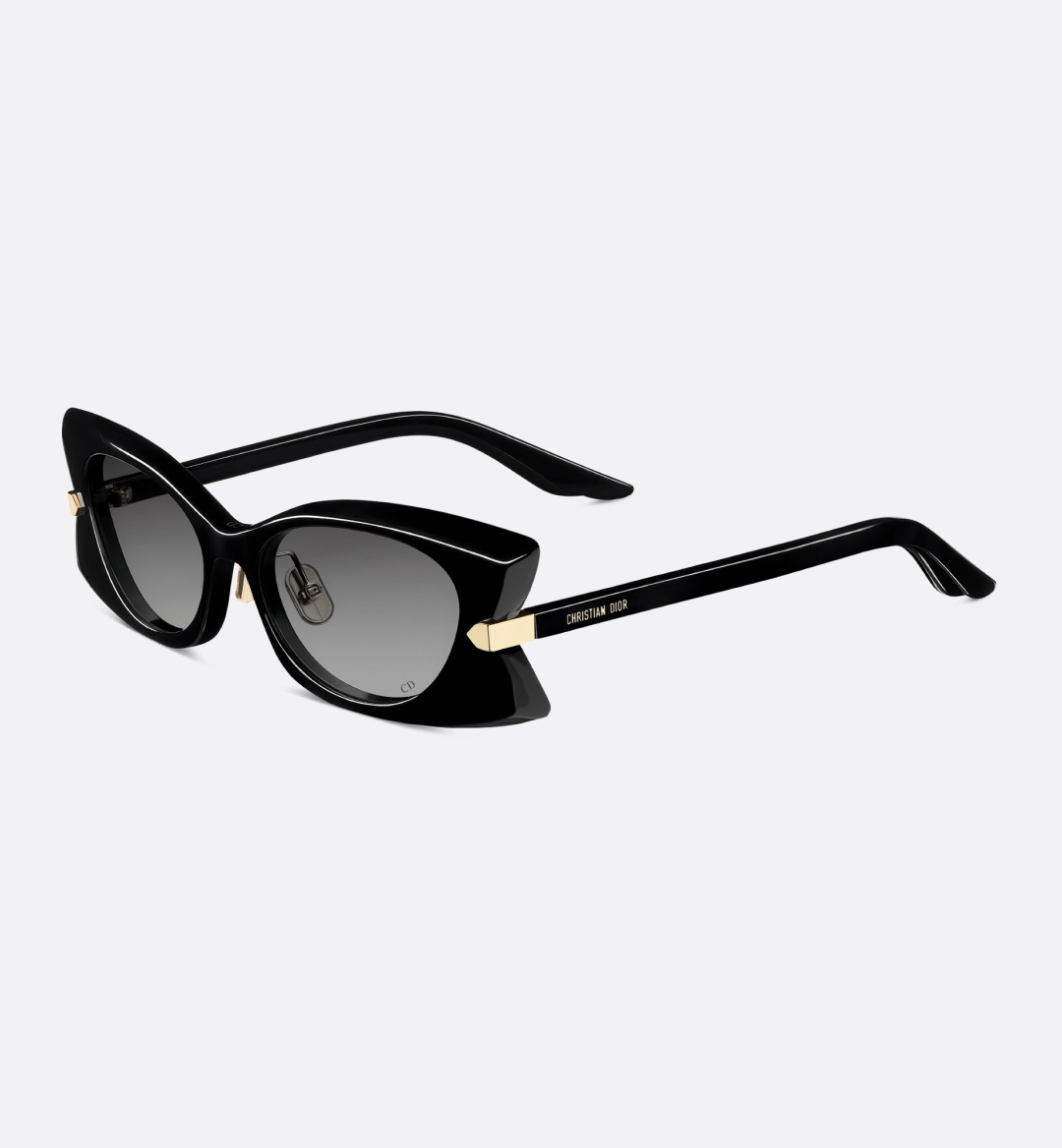Christian Dior Luxury White Butterfly Cat-Eye Sunglasses