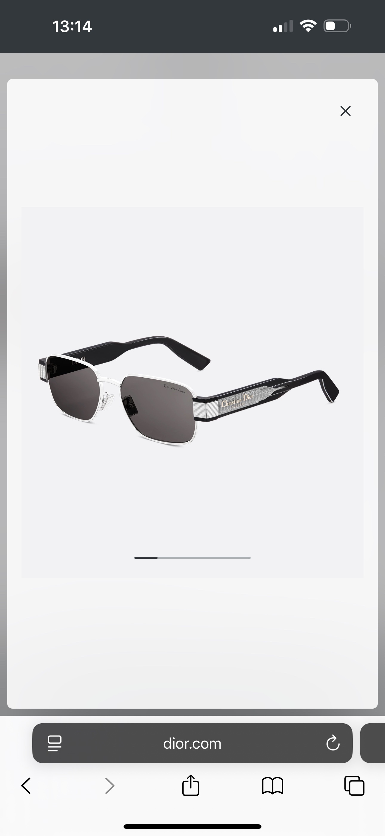 black Dior Silver Frame Sunglasses – Dior Silver Frame Black Temple