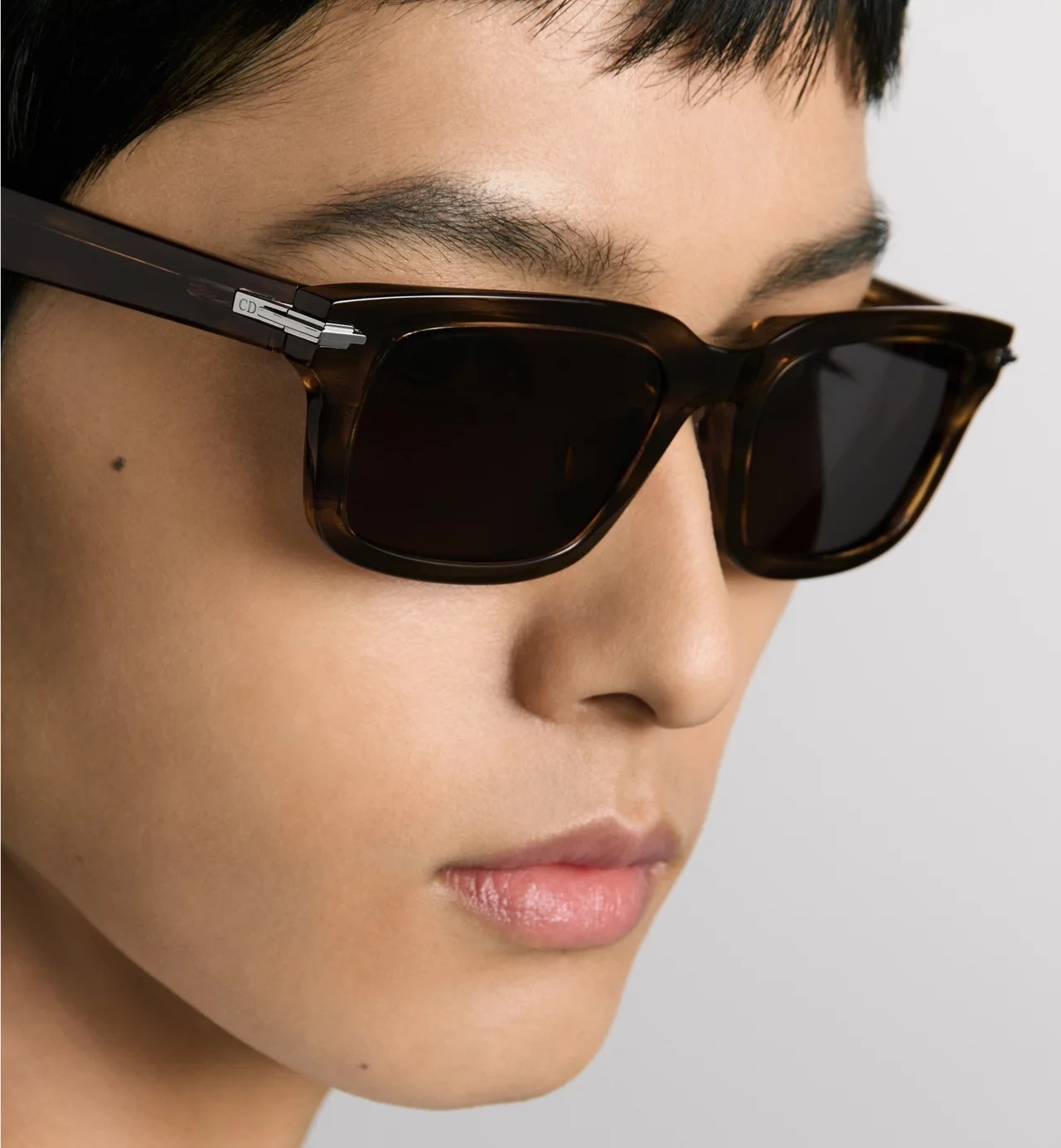 Dior Men’s Black Square Sunglasses – Luxury CD Logo Eyewear
