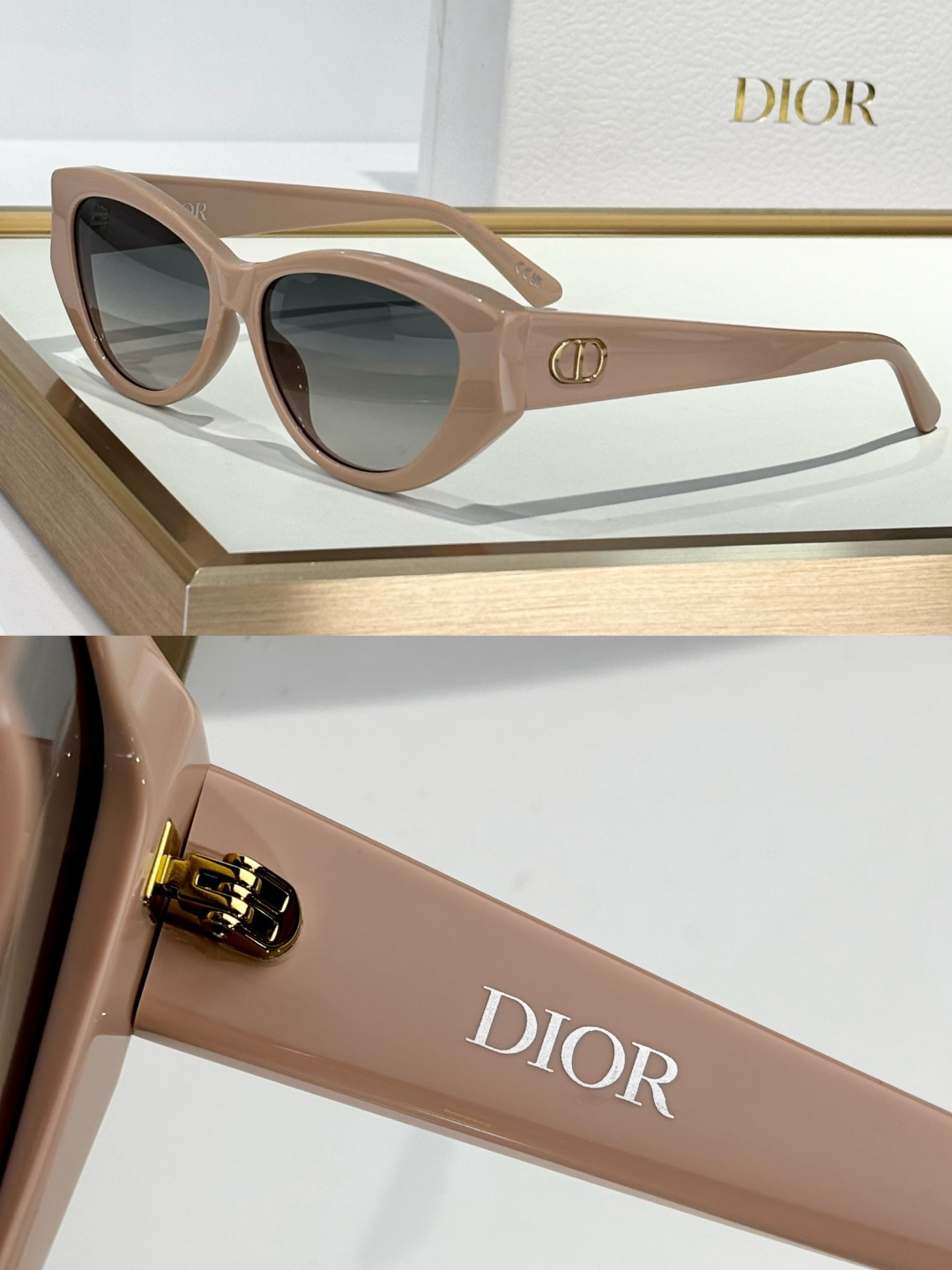 Dior Cat-Eye Sunglasses – Luxury CD Logo Designer Eyewear