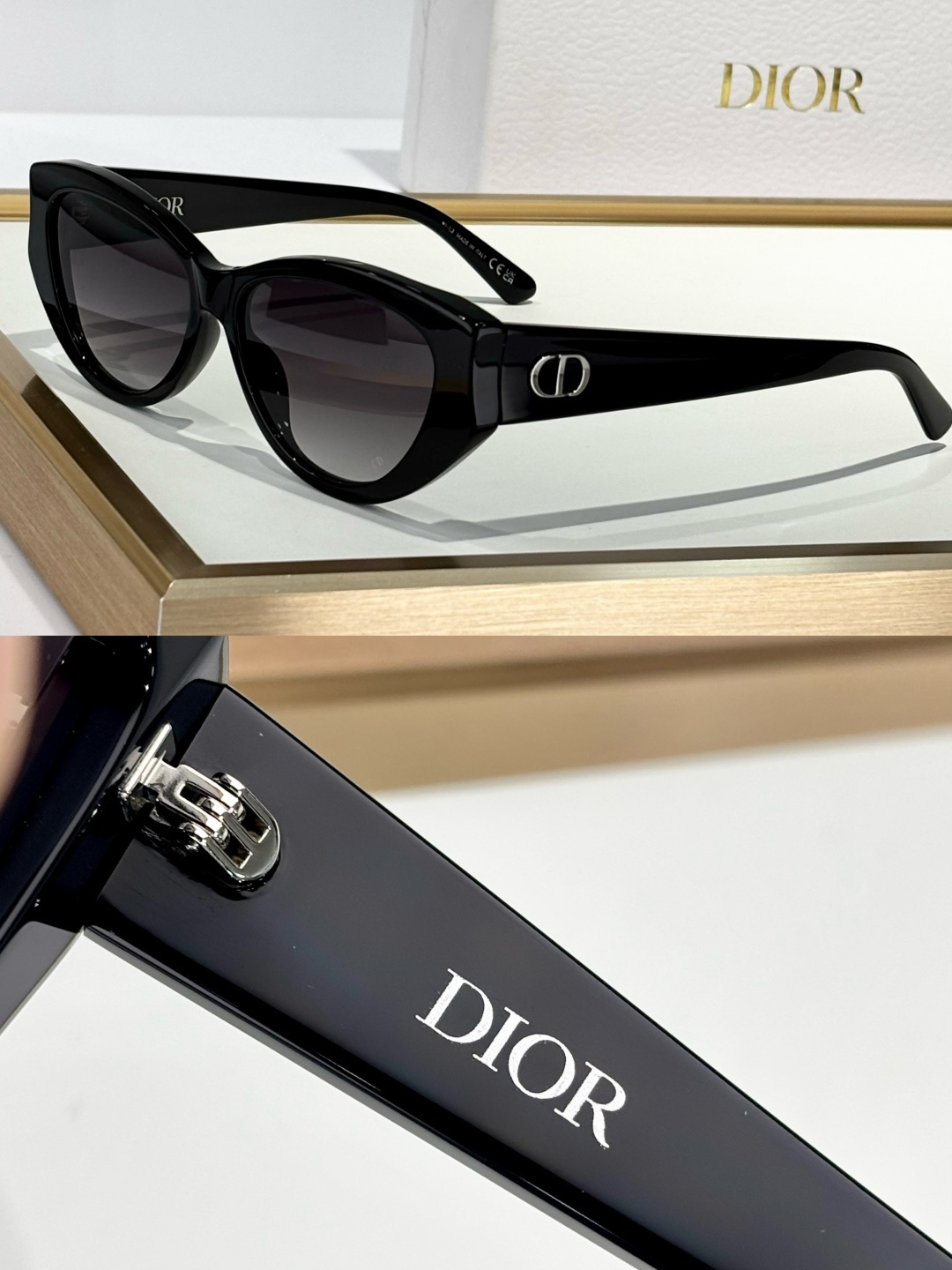 Dior Cat-Eye Sunglasses – Luxury CD Logo Designer Eyewear