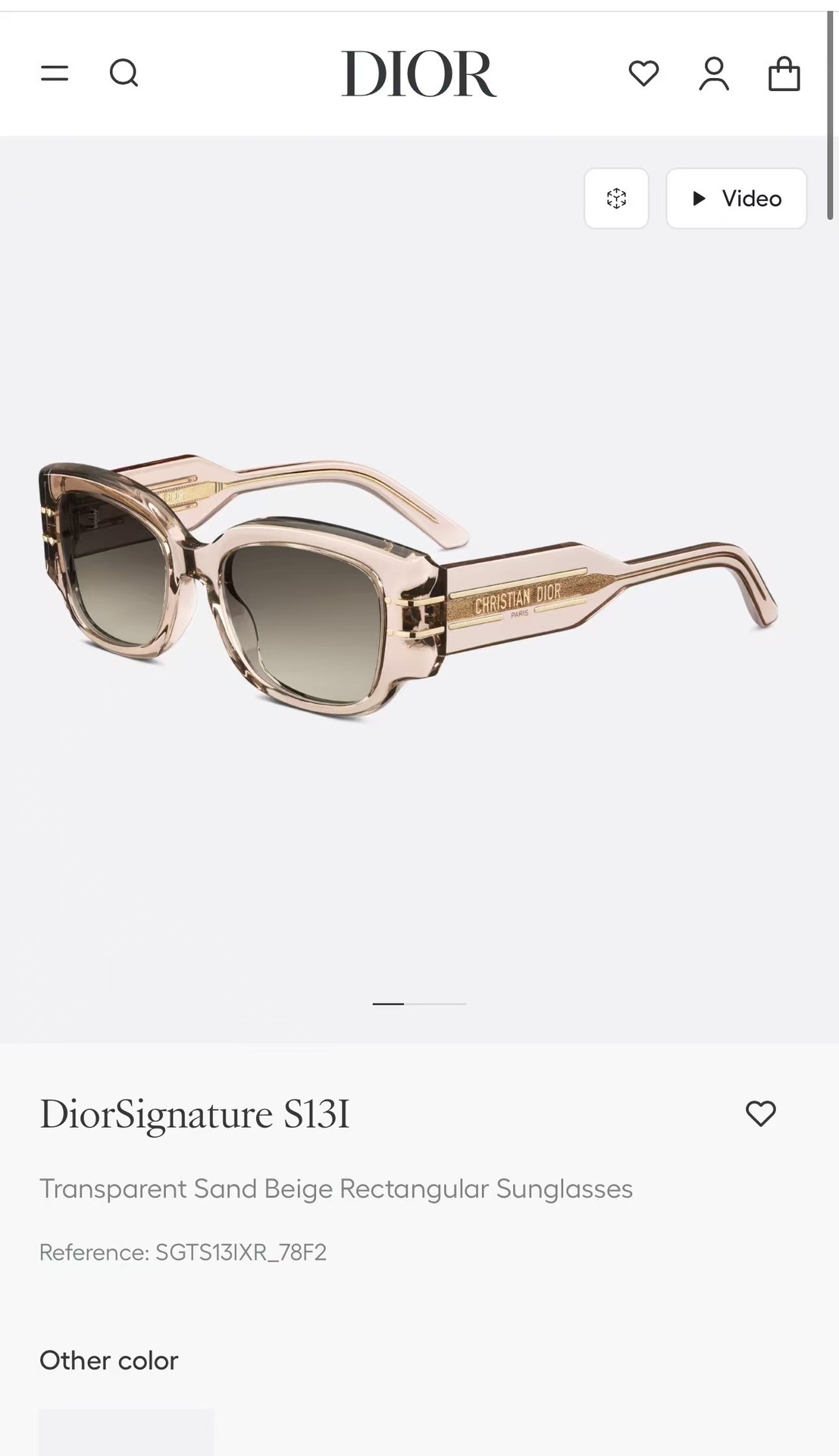 DiorSignature S13I Black Rectangular Sunglasses – Luxury Eyewear