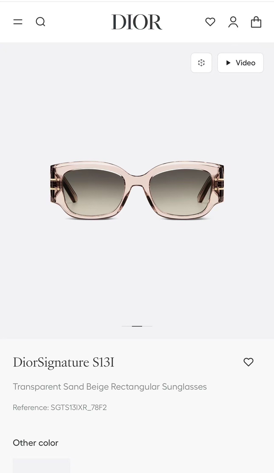 DiorSignature S13I Black Rectangular Sunglasses – Luxury Eyewear