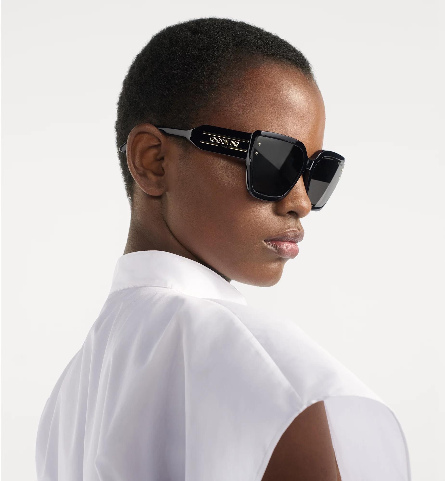 DiorSignature S14I Black Square Sunglasses – Luxury Eyewear
