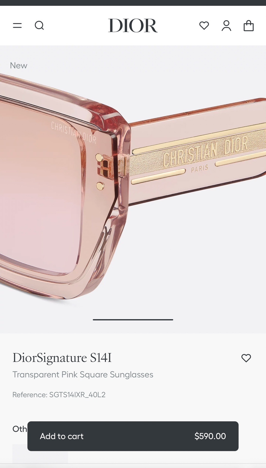 DiorSignature S14I Black Square Sunglasses – Luxury Eyewear