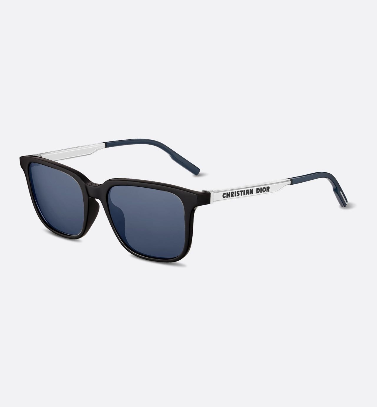 Christian Dior Transparent Sunglasses with Oblique Pattern