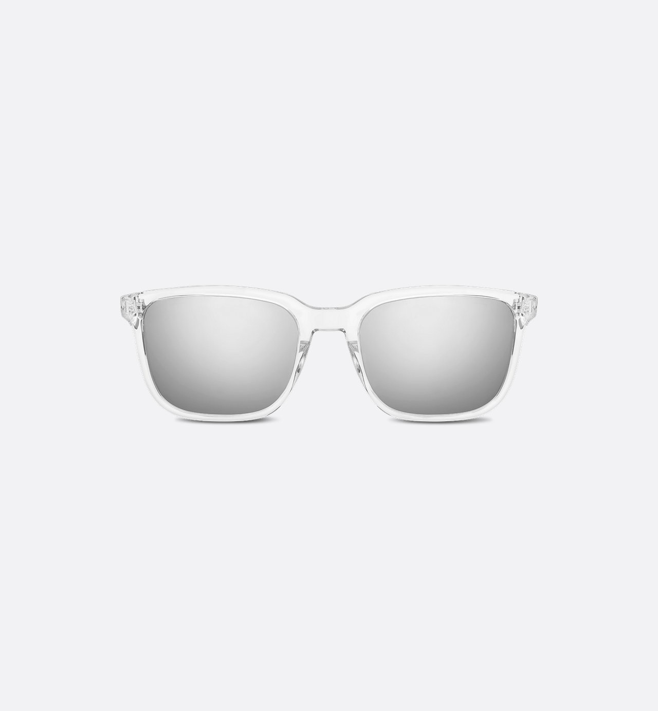 Christian Dior Transparent Square Sunglasses – Silver Mirror