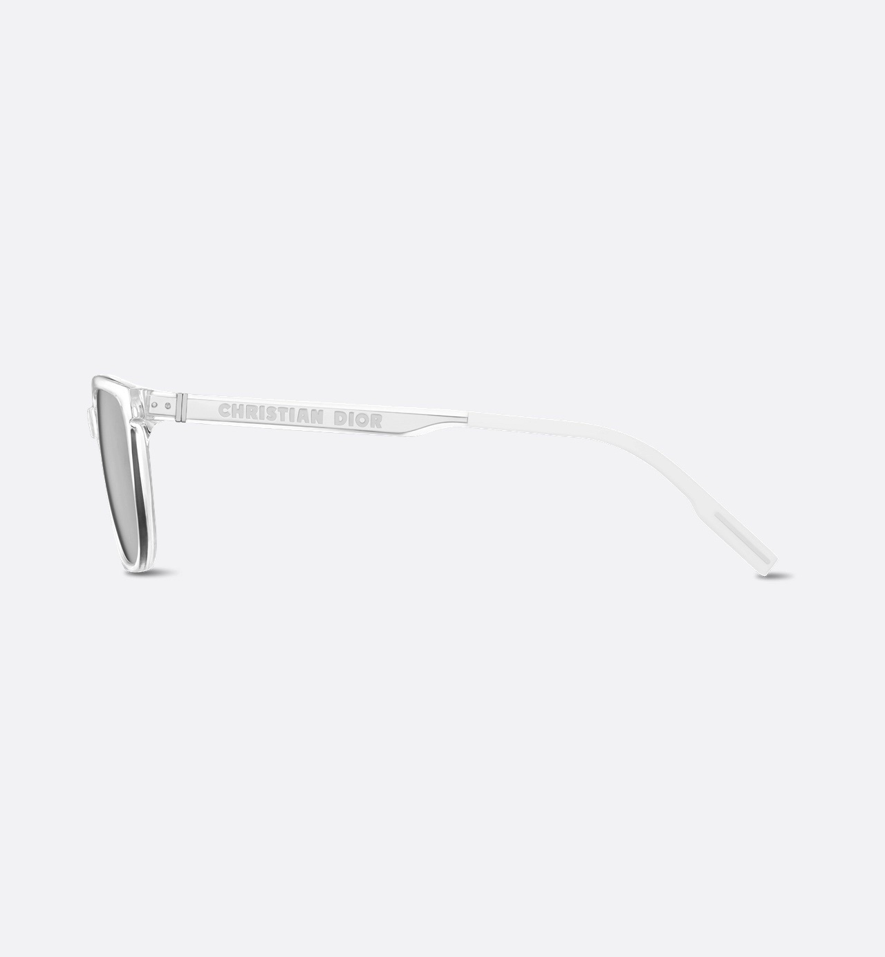Christian Dior Transparent Square Sunglasses – Silver Mirror