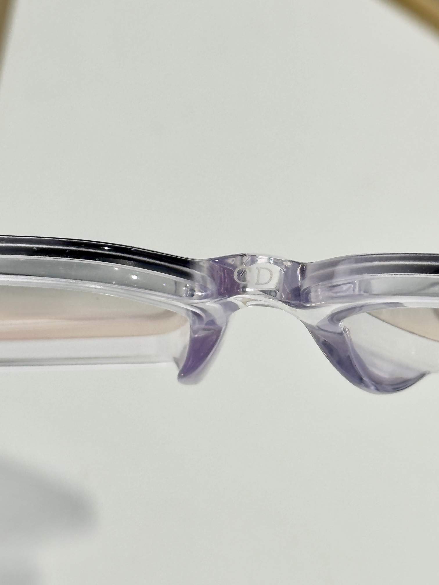 DiorSignature S14F Blue Translucent Square Sunglasses