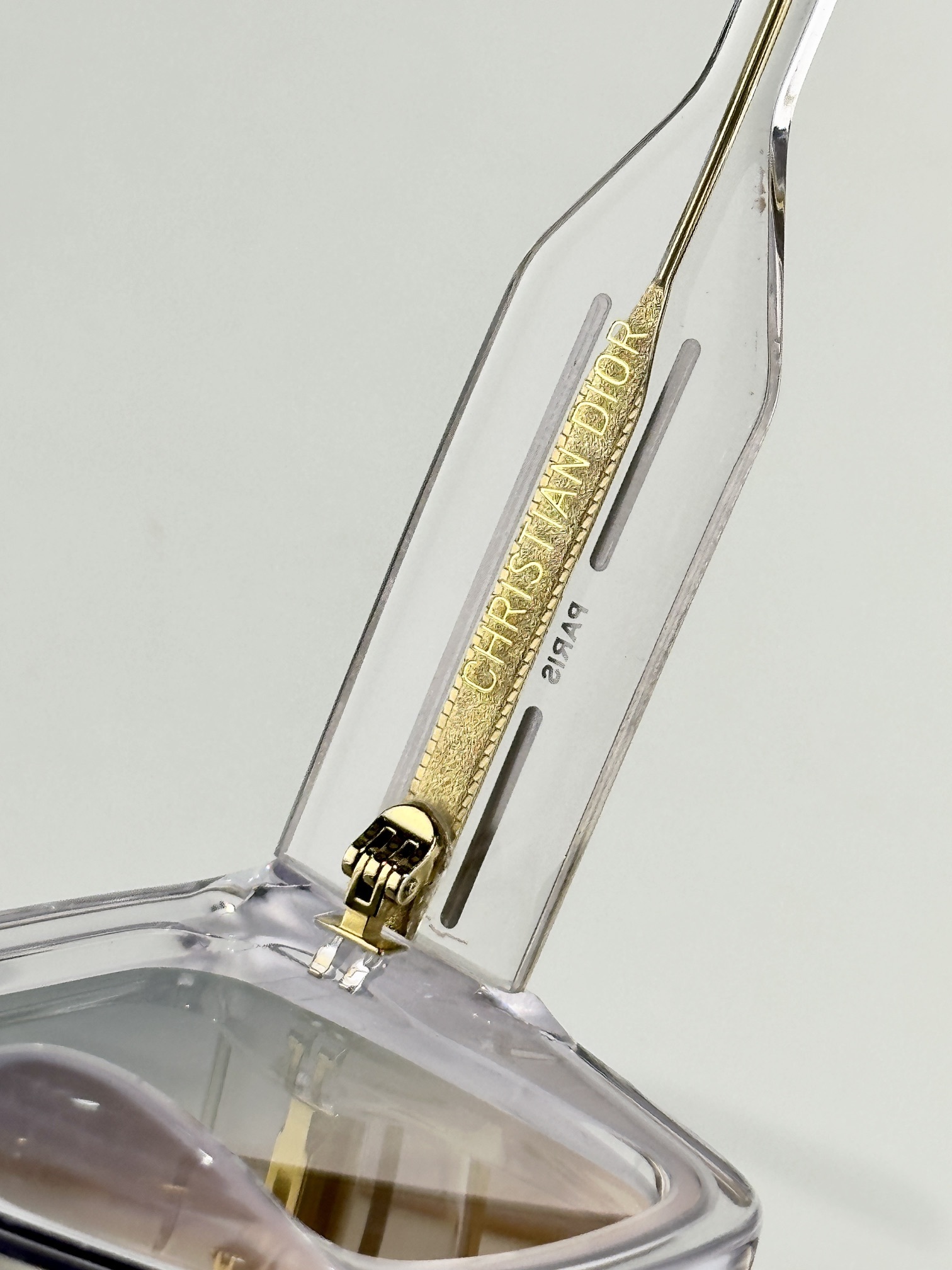 DiorSignature S14F Blue Translucent Square Sunglasses