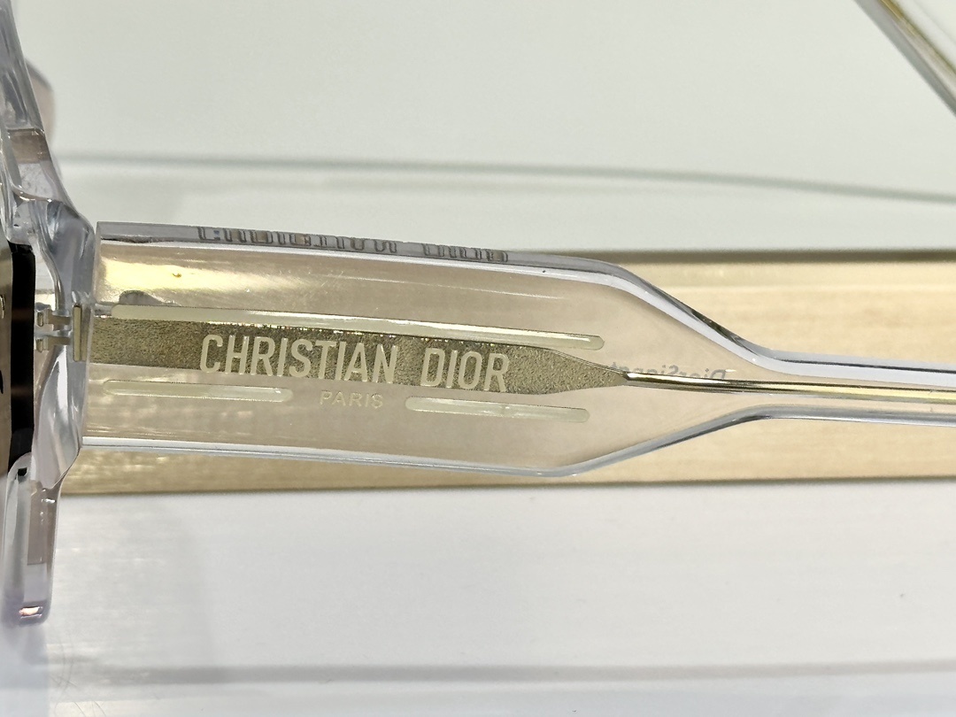 DiorSignature S14F Blue Translucent Square Sunglasses