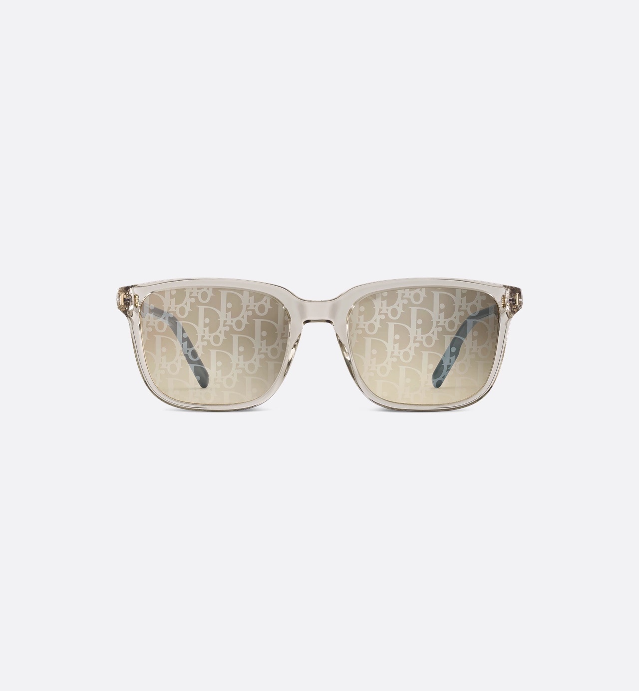 Dior Oblique Sunglasses in Transparent Champagne & Blue