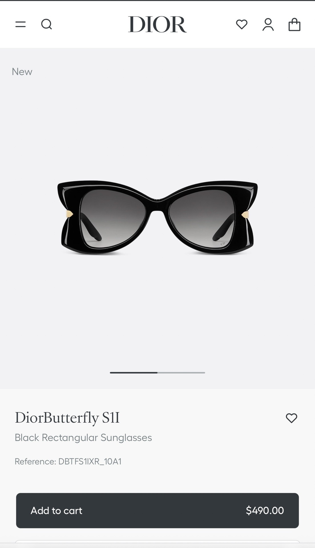 DiorButterfly S1I Black Butterfly Sunglasses – Luxury Eyewear