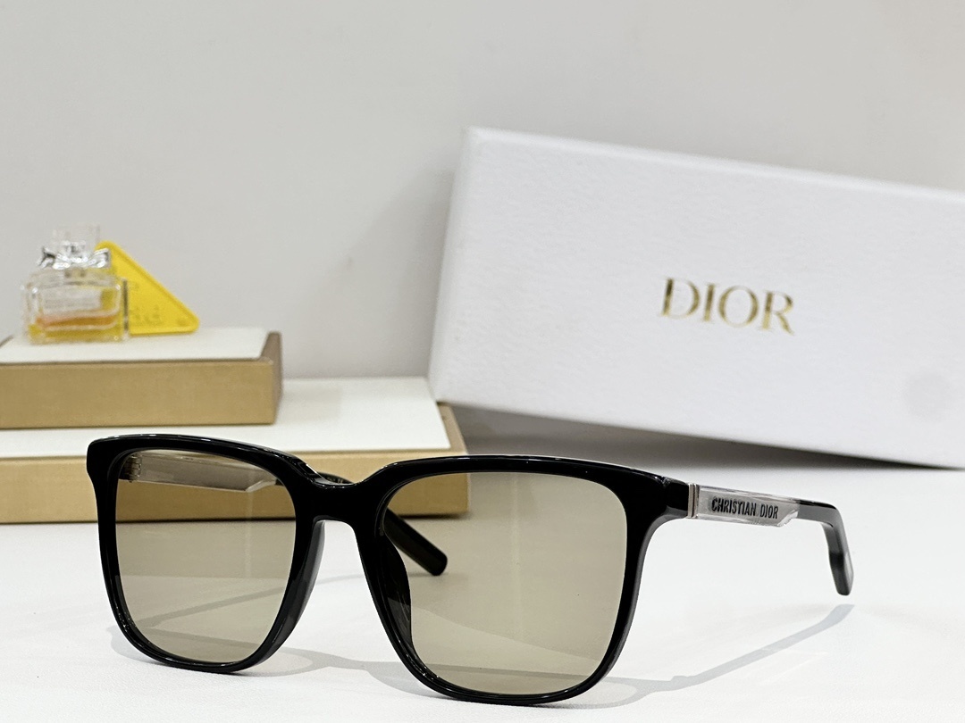 Christian Dior Black Square Sunglasses – Neutral Lens