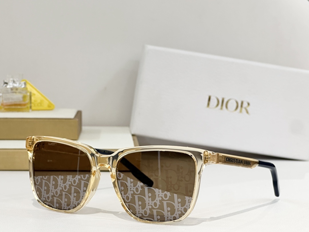 Christian Dior Square Sunglasses – Luxury Transparent Eyewear