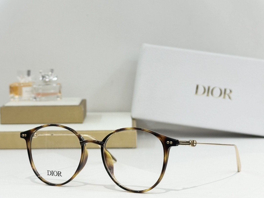 gold Dior Tortoise Round Eyeglasses – Dior Tortoise Round Eyeglasses 2