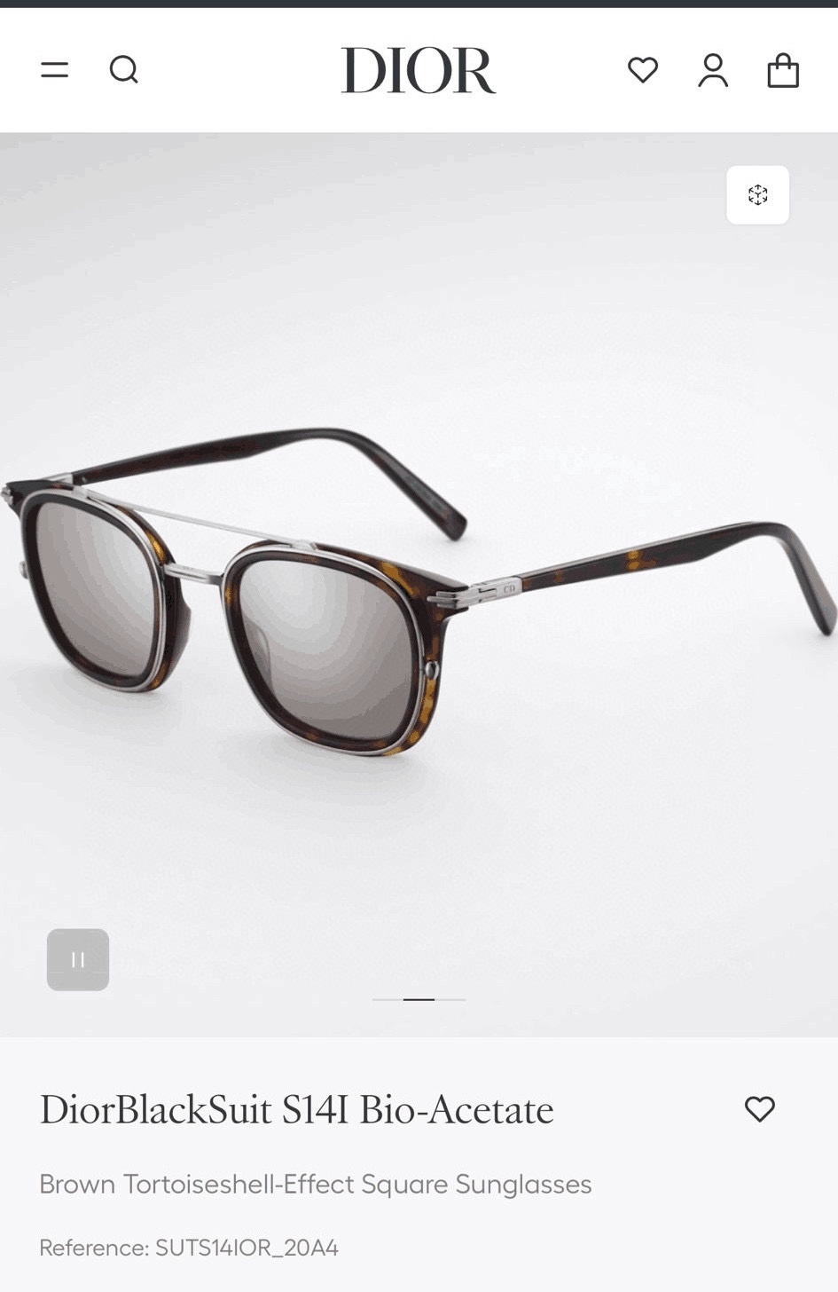 DiorBlackSuit S14F Luxury Men’s Pantos Sunglasses