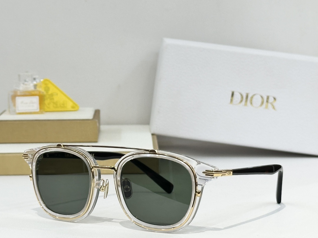 Dior Transparent Frame Sunglasses – Classic Style