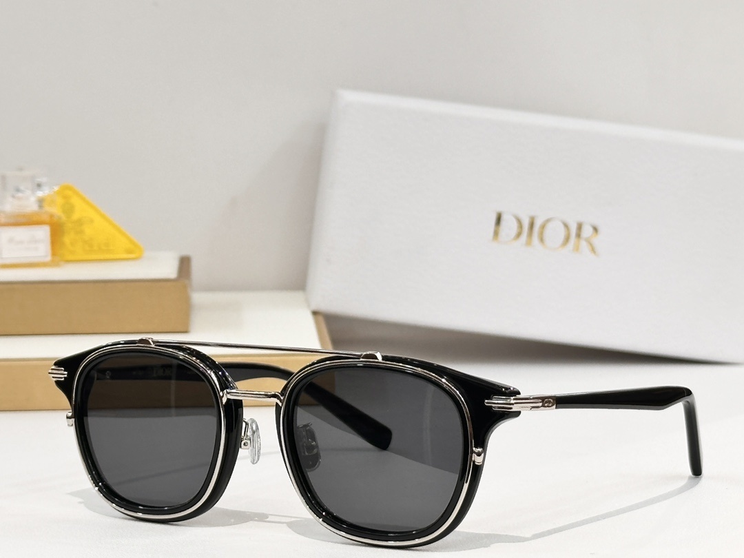 Dior Luxury Square Sunglasses – Designer Double Bridge Eyewear