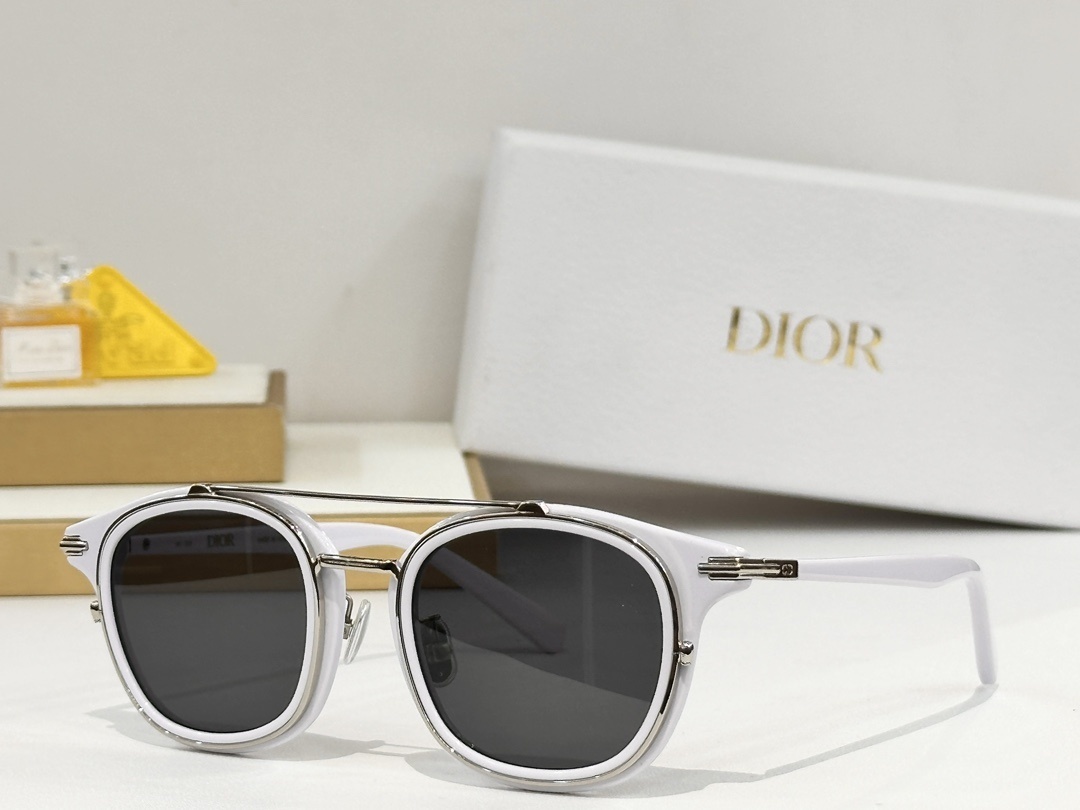 Dior Luxury Square Sunglasses – Designer Double Bridge Eyewear