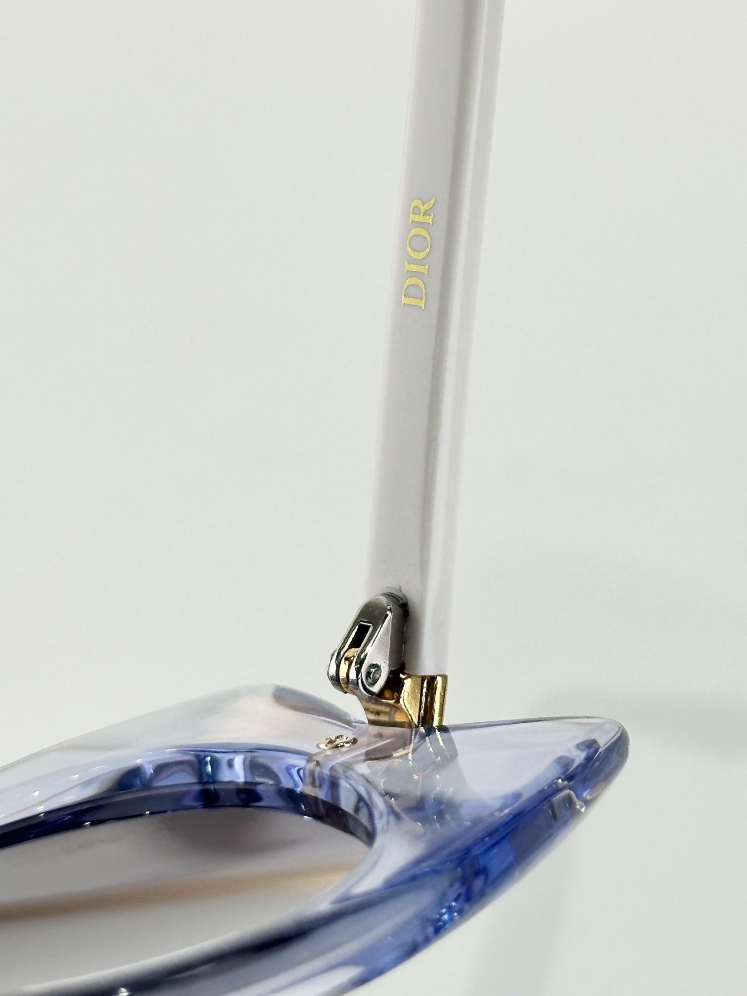 DiorButterfly S2I Transparent Blue Rectangular Sunglasses