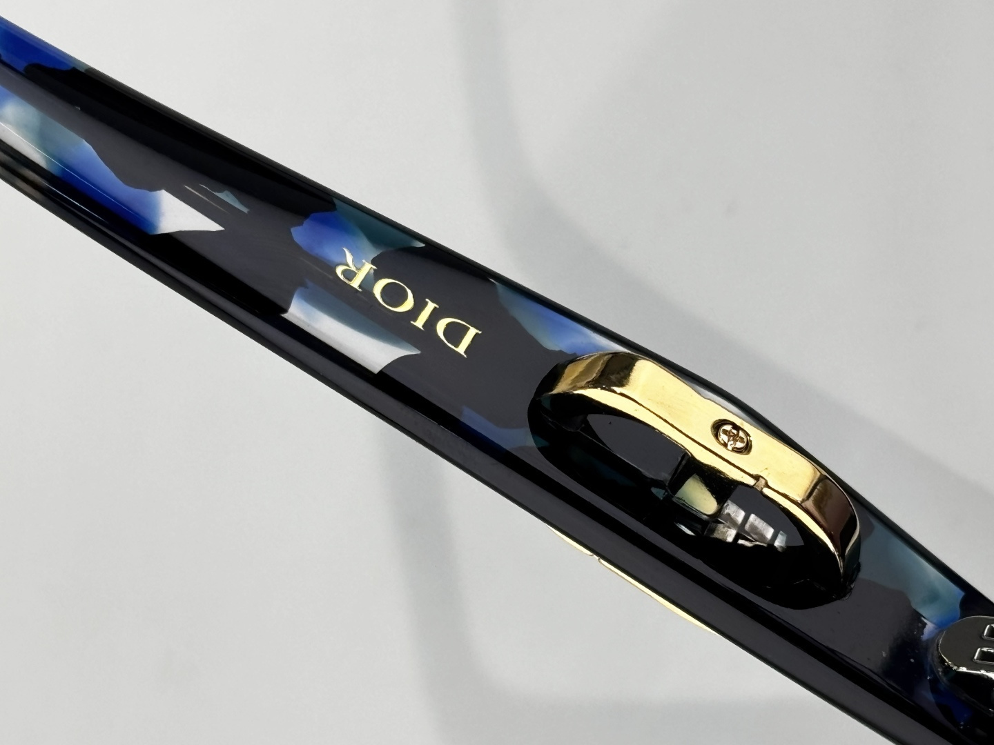 Dior CDior S5I Burgundy & Blue Tortoiseshell Square Sunglasses