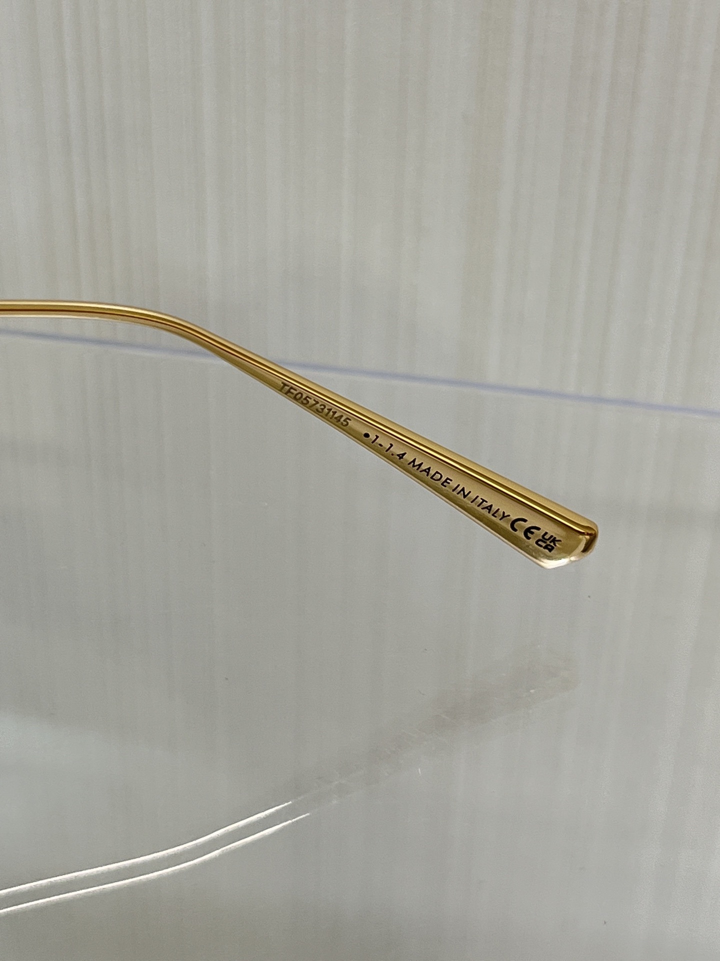 Dior Square Sunglasses – Gold Frame with Purple Gradient Lenses