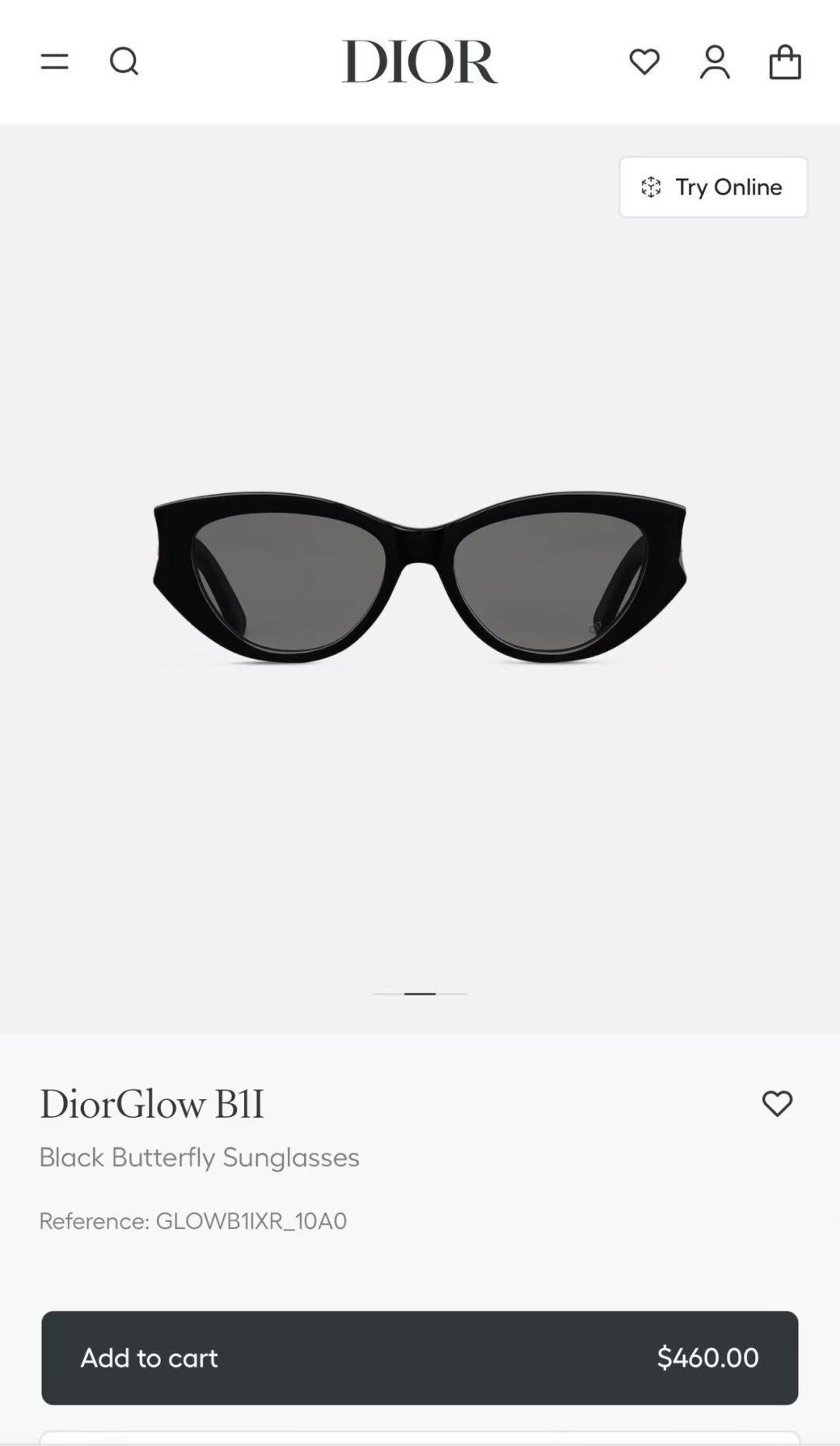 DiorGlow B1I Black Butterfly Sunglasses – Luxury Eyewear