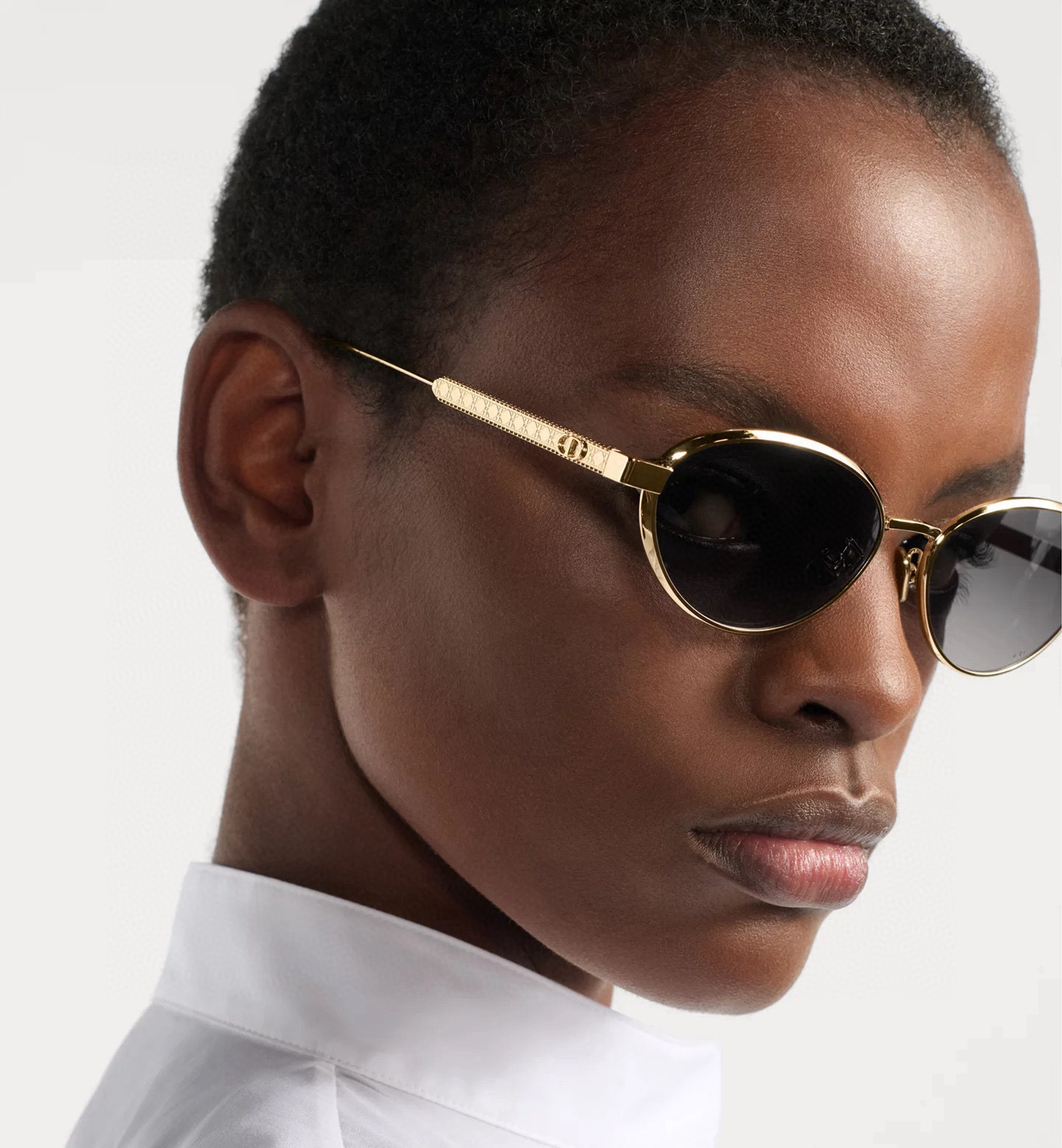 Vintage Oval Metal Sunglasses with Engraved Temples – Luxury Eyewear