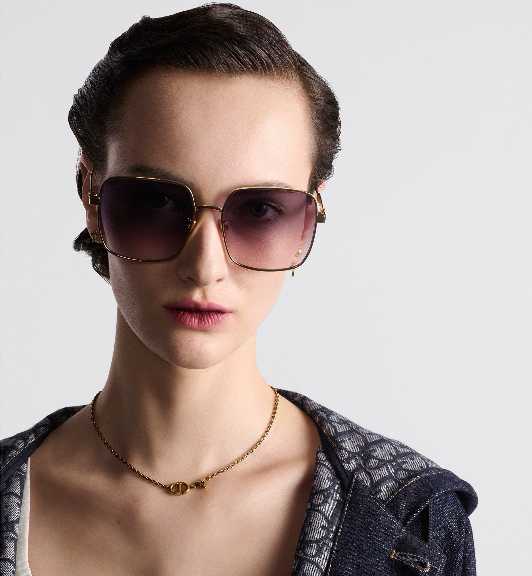 Dior Gold Square Sunglasses gradient – Dior Gold Square Sunglasses
