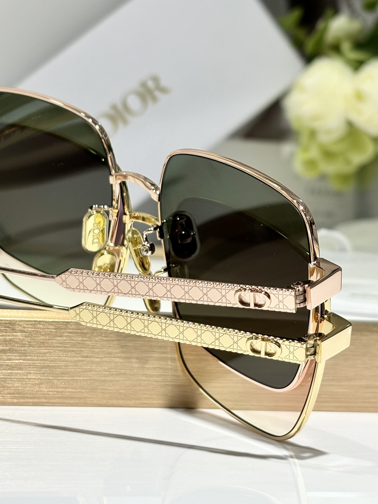 Dior Square Metal Sunglasses – Luxury Designer Eyewear