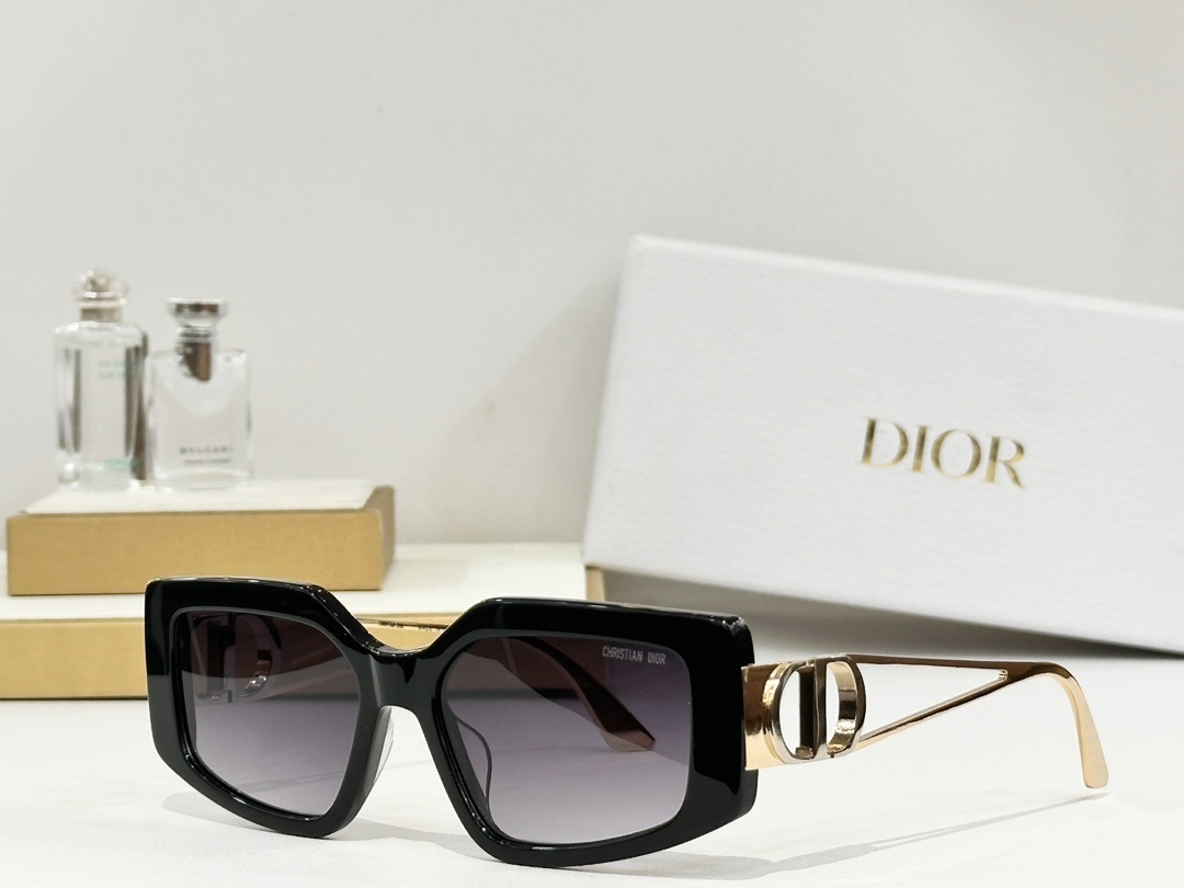 Christian Dior Luxury CD Logo Square Sunglasses for Women