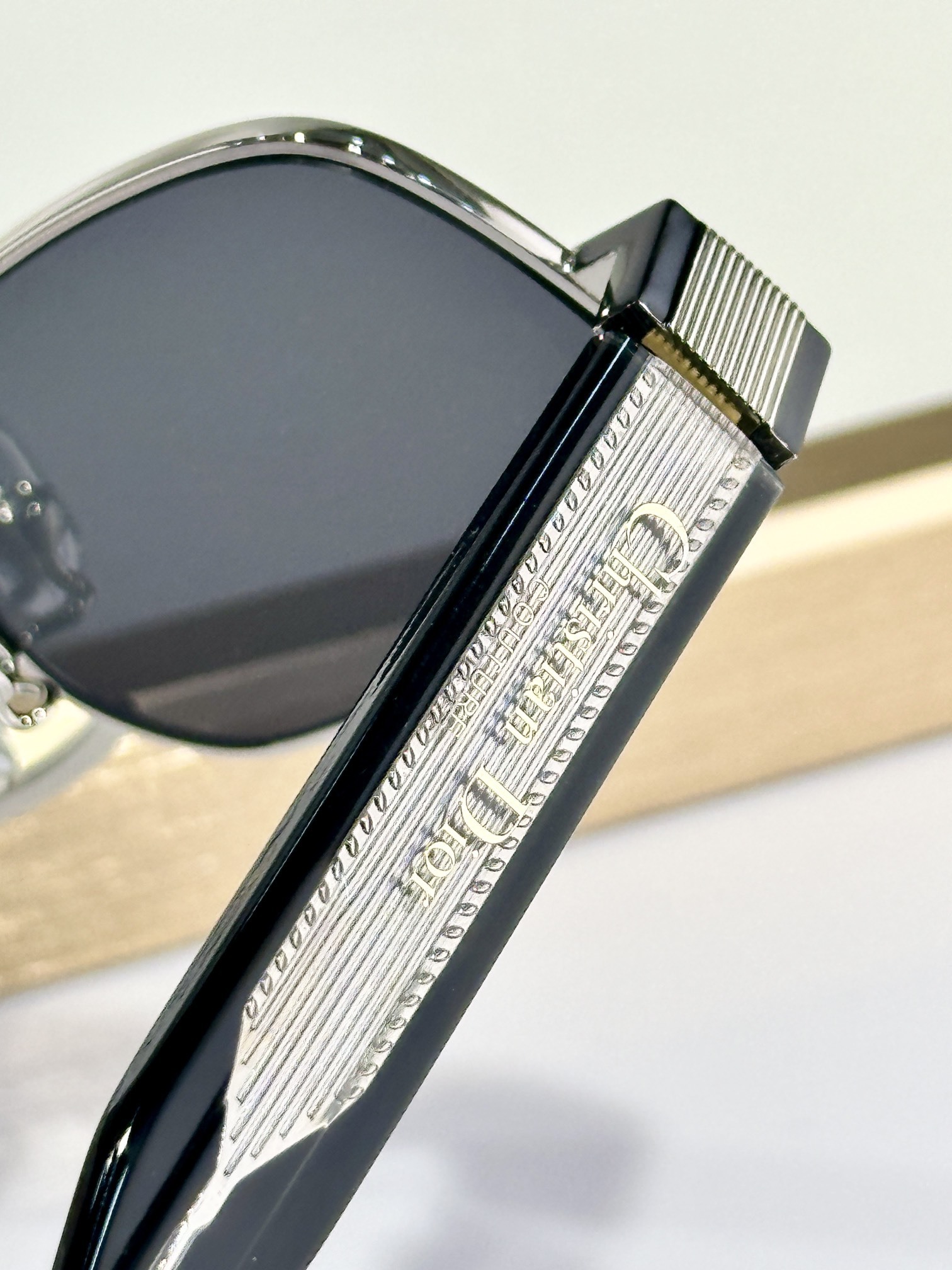 Christian Dior Label S2U Gray Rectangular Sunglasses