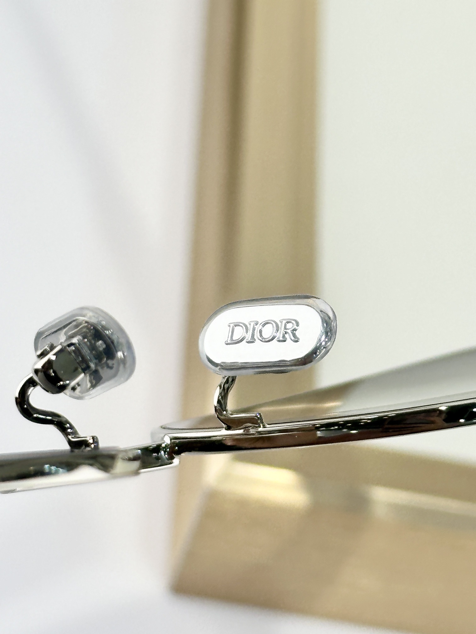 Christian Dior Label S2U Gray Rectangular Sunglasses