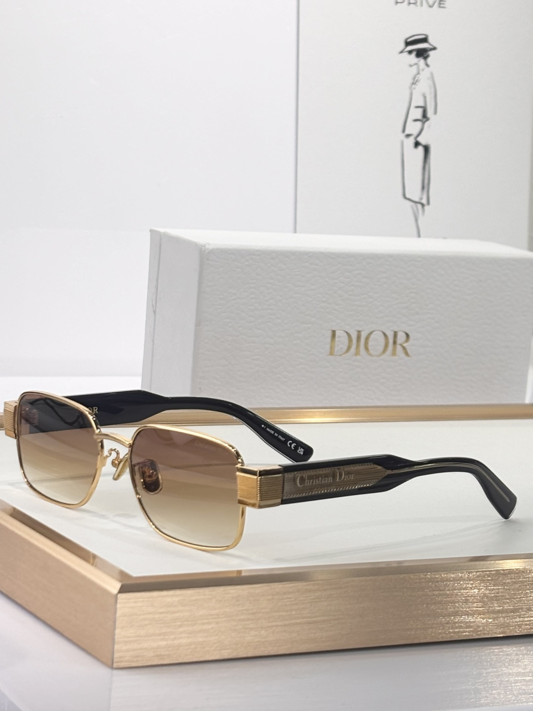 Christian Dior Luxury Rectangular Sunglasses – Designer Eyewear