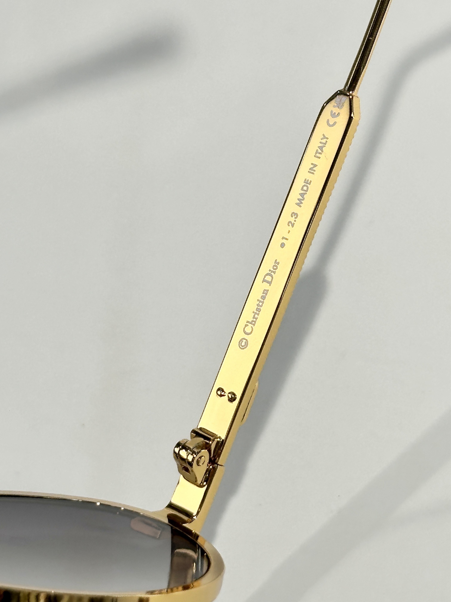 DiorCannage R1U Luxury Gradient Gray Oval Sunglasses