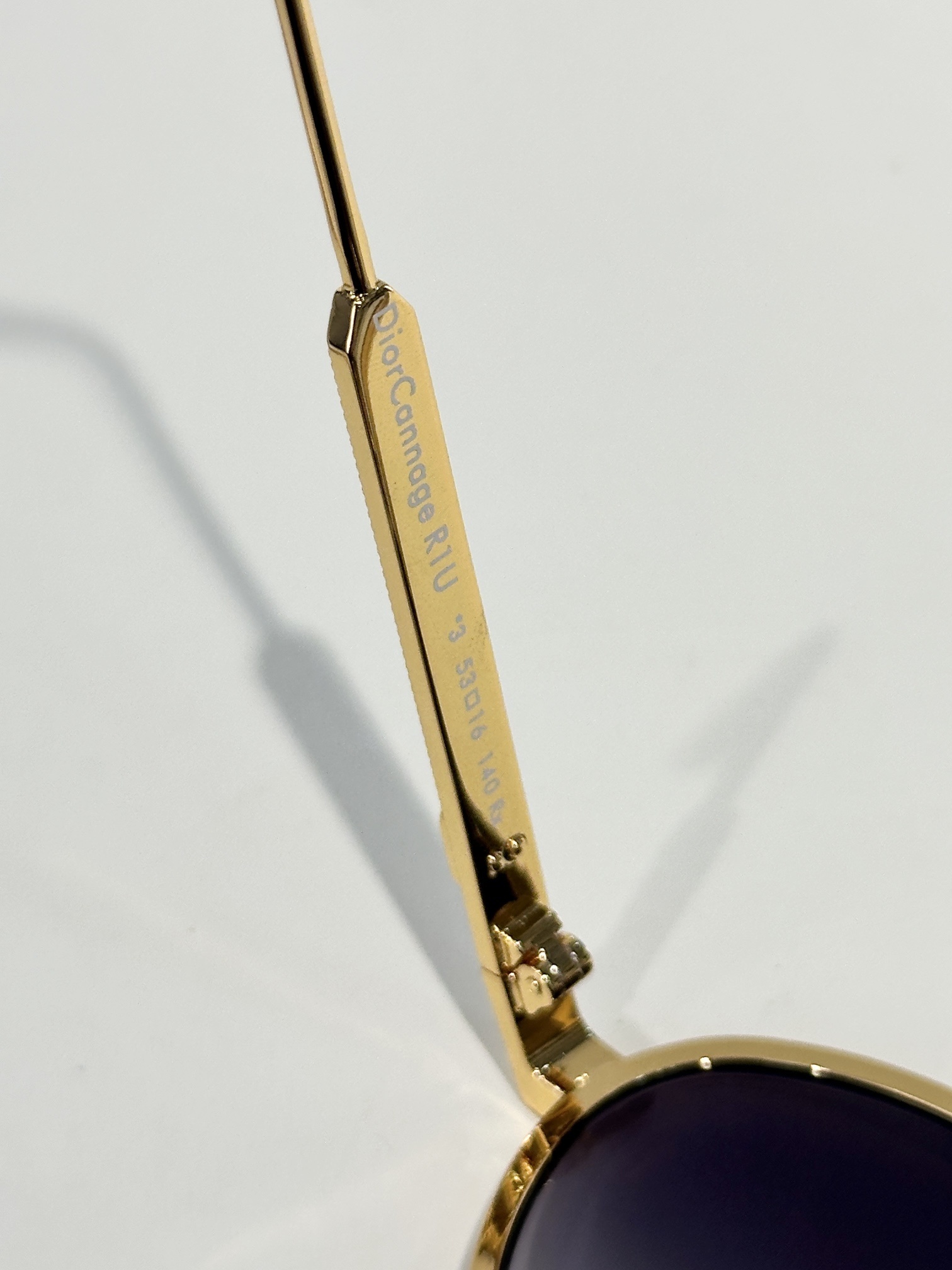 DiorCannage R1U Luxury Gradient Gray Oval Sunglasses