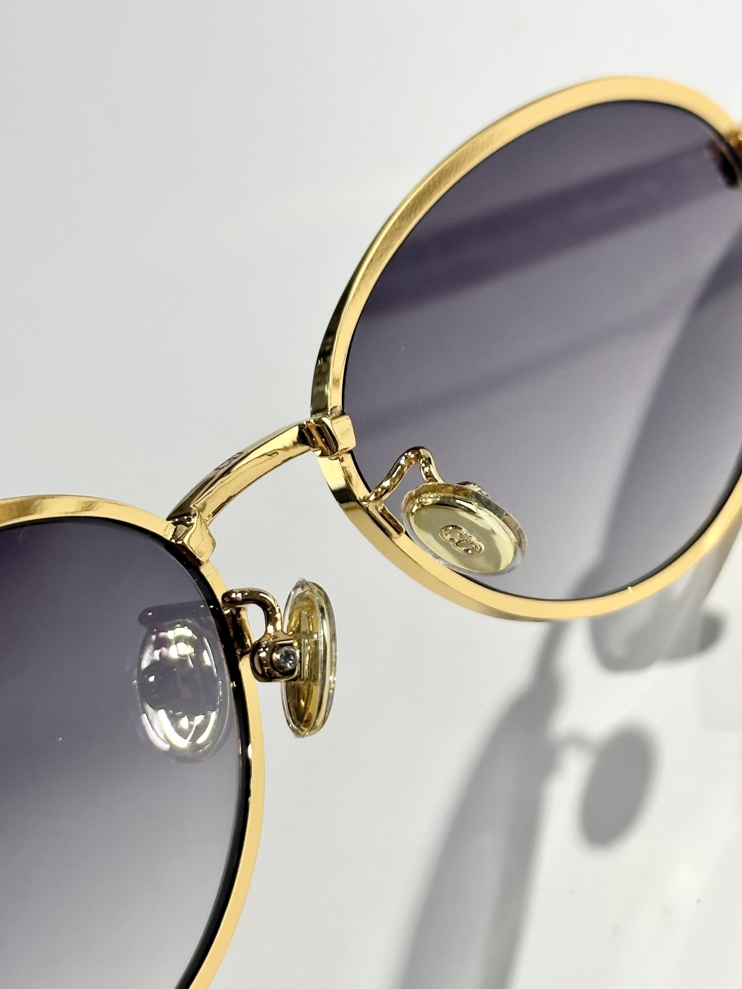 DiorCannage R1U Luxury Gradient Gray Oval Sunglasses