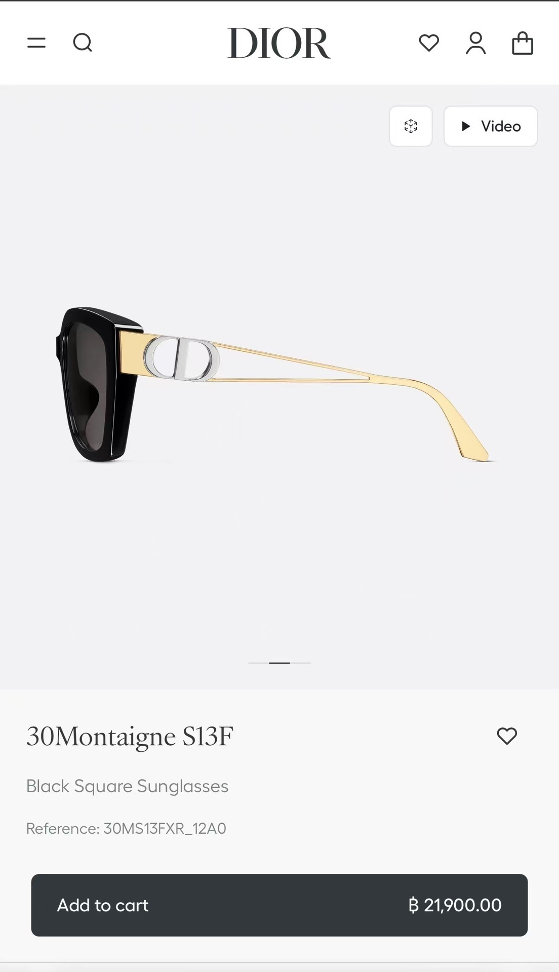 Dior 30Montaigne S13I Nude Square Sunglasses for Women
